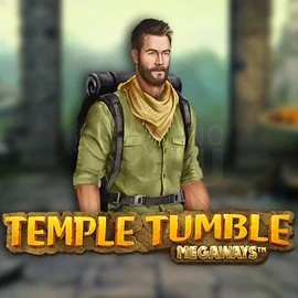 Temple Tumble Megaways slot logo by Relax Gaming at Spinstein CasinoTemple Tumble Megaways